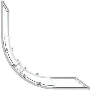 Душевой уголок Good Door Lite 100х100 ЛТ00003 стекло прозрачное/профиль хром купить в интернет-магазине Sanbest