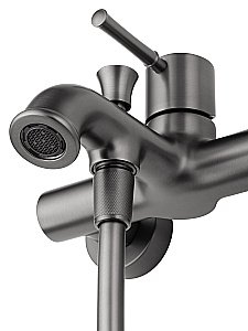 Смеситель для ванны с душем WONZON & WOGHAND TOR, Темный графит (WW-88037073-BGM) купить в интернет-магазине сантехники Sanbest