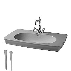 Консоль с раковиной Artceram CIVITAS CIL002/CIC002 90 серая для ванной в интернет-магазине сантехники Sanbest