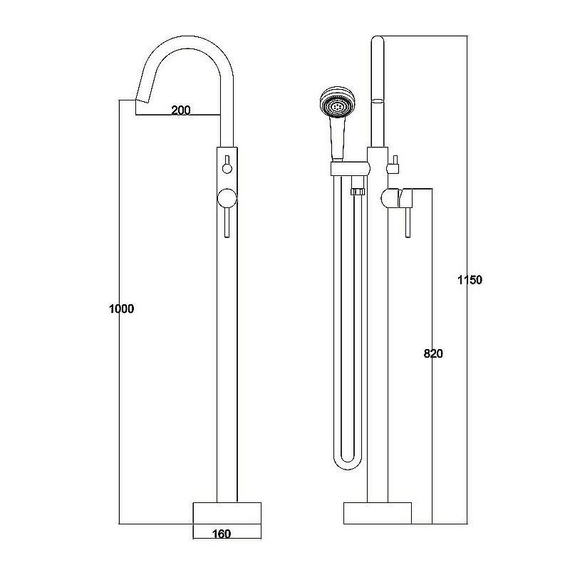Смеситель для ванны Kaiser Merkur 26182 купить в интернет-магазине сантехники Sanbest