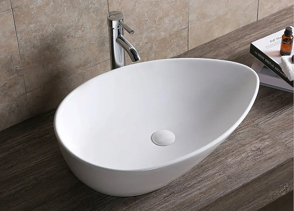 Раковина накладная CeruttiSpa 66 CR7030 белая купить в интернет-магазине Sanbest