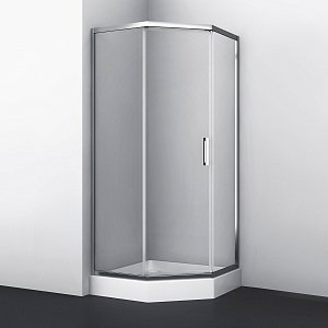 Душевой угол WasserKRAFT Naab 86S11 90х90 стекло прозрачное/профиль серебро купить в интернет-магазине Sanbest