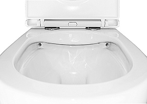 Унитаз подвесной с инсталляцией Azario Navio AZ-501A+AZ-0074 белый, безободковый, с крышкой микролифт купить в интернет-магазине Sanbest