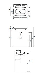 Раковина SIMAS Baden Baden 60 купить в интернет-магазине Sanbest