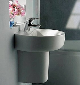 Раковина на полупьедестале Ideal Standard Connect 55 E786401 белая купить в интернет-магазине Sanbest