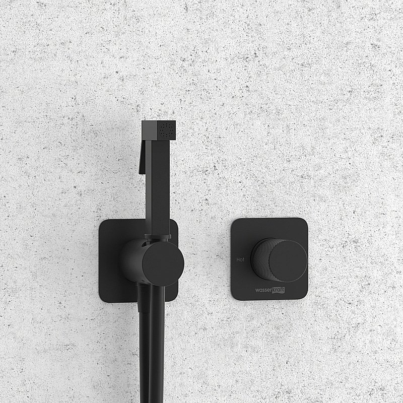 Гигиенический душ WasserKRAFT SET2872 черный матовый купить в интернет-магазине сантехники Sanbest