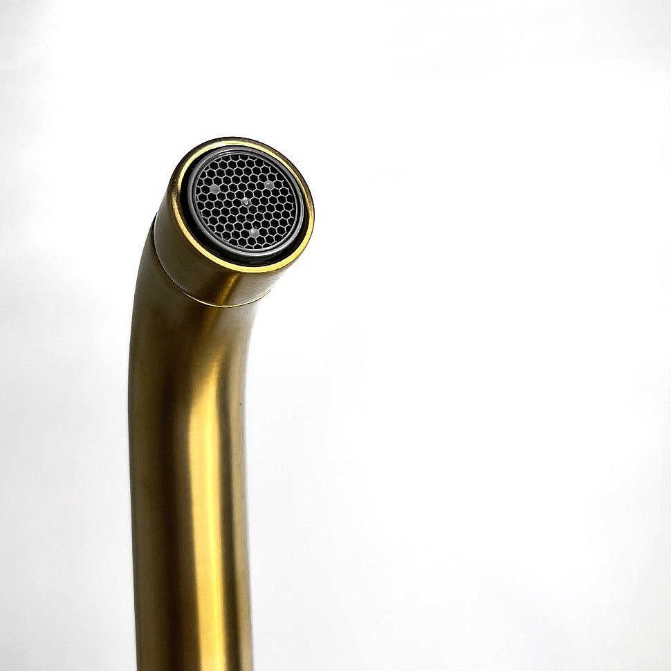 Смеситель для раковины PAINI Brera 74PJ208 золото матовое купить в интернет-магазине сантехники Sanbest