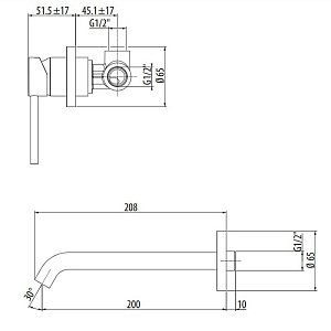 Смеситель для раковины Gattoni Circle Two 9137/91C0 купить в интернет-магазине сантехники Sanbest