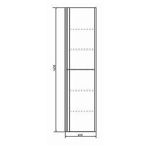 Пенал Comforty Эдинбург 40 для ванной в интернет-магазине сантехники Sanbest