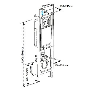 Унитаз с инсталляцией Cersanit NATURE CO DPL EO SLIM 64232 с крышкой микролифт, безободковый купить в интернет-магазине Sanbest