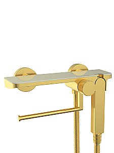 Гигиенический душ со смесителем WeltWasser HIGI SH2 MGL матовое золото купить в интернет-магазине сантехники Sanbest