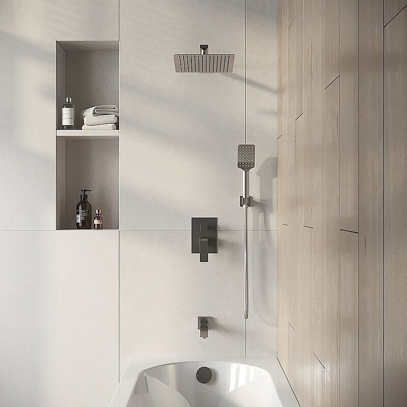 Душевая система Grossman Style 501.K35.05.120 никель брашированный купить в интернет-магазине сантехники Sanbest