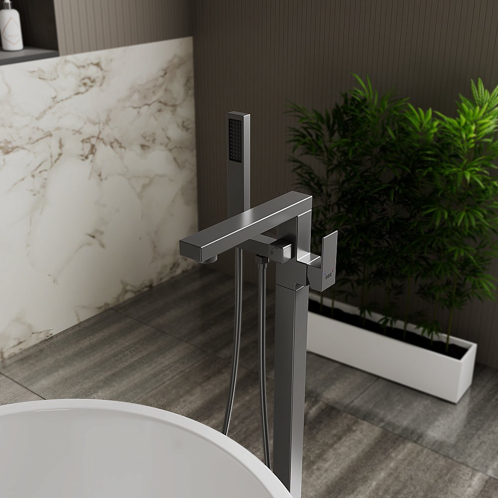 Смеситель для ванны D&K Bayern.Liszt DA1516006 графит купить в интернет-магазине сантехники Sanbest