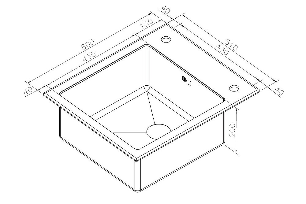 Мойка кухонная Zorg Inox Glass GL-6051 Белая Черная купить в интернет-магазине сантехники Sanbest