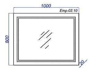 Зеркало AQWELLA Empire 100 в ванную от интернет-магазине сантехники Sanbest
