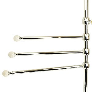 Стойка для ванной Migliore Provance ML.PRO-60.545.CR белая керамика с декором/хром купить в интернет-магазине сантехники Sanbest