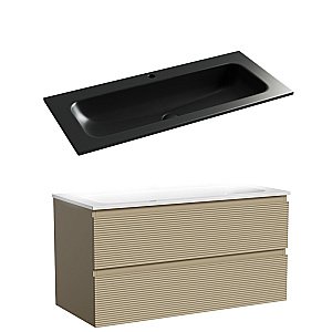 Тумба с раковиной Sancos FOLK FL100CP/CN7013MB 100 капучино для ванной в интернет-магазине Sanbest