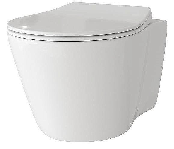 Унитаз подвесной Grossman GR-4459S безободковый, с крышкой микролифт, белый купить в интернет-магазине Sanbest