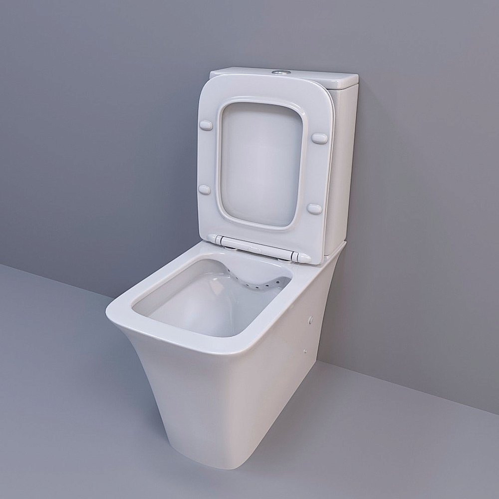 Унитаз-компакт CeruttiSpa Arno 1222A безободковый, с бачком, с крышкой микролифт купить в интернет-магазине Sanbest