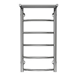 Полотенцесушитель водяной Azario VERONA П5 400х800 AZ04148P хром купить в интернет-магазине сантехники Sanbest