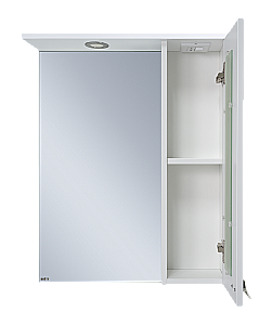 Зеркало со шкафом Misty Урал 50 Э-Ура-04050-021П белый правый купить в интернет-магазине сантехники Sanbest