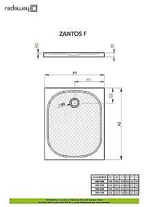 Душевой поддон Radaway Zantos F M3ZNF1290-06 90x120 белый купить в интернет-магазине Sanbest