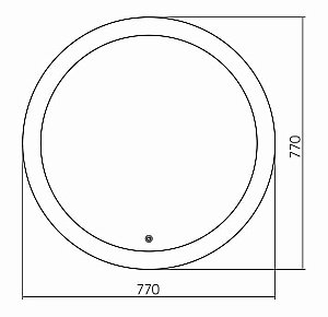 Зеркало с сенсором GROSSMAN Cosmo 9D770 77x77 в ванную от интернет-магазине сантехники Sanbest