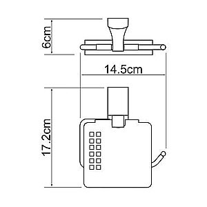 Держатель туалетной бумаги WasserKRAFT Leine К-5025WHITE купить в интернет-магазине сантехники Sanbest
