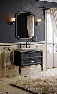 Зеркало Aqwella LaDonna 72 черное в ванную от интернет-магазине сантехники Sanbest