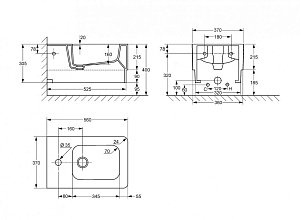 Биде Kludi Esprit 56BIW43 купить в интернет-магазине Sanbest