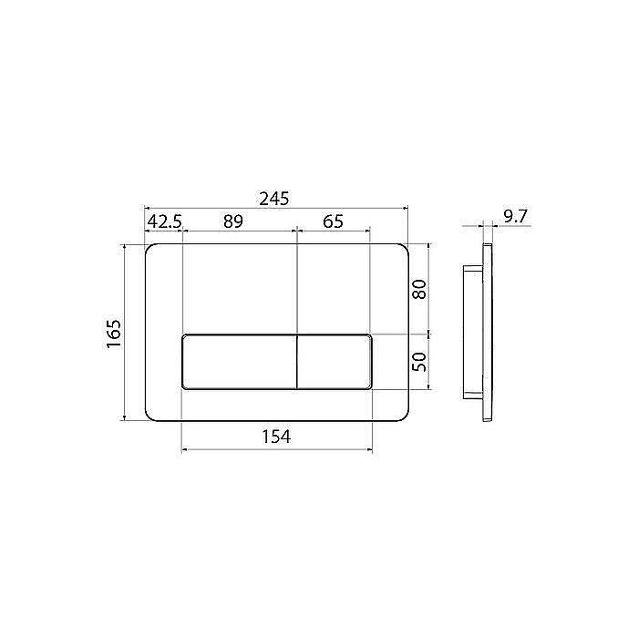 Кнопка для инсталляции IDDIS Unifix UNI10B0i77 купить в интернет-магазине сантехники Sanbest