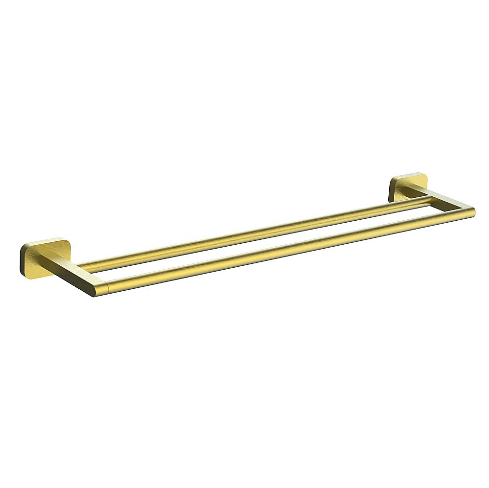 Полотенцедержатель двойной WONZON & WOGHAND GRAFFITY WW-9311-BG брашированное золото купить в интернет-магазине сантехники Sanbest