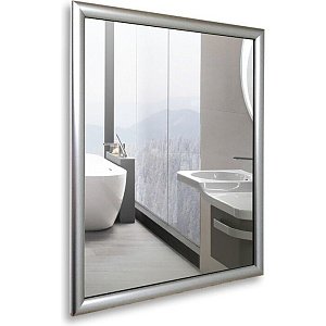 Зеркало Mixline Магнат 547297 44 серебро в ванную от интернет-магазине сантехники Sanbest