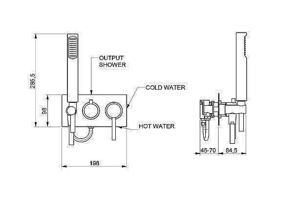 Смеситель для душа Webert Elio EL860512345 купить в интернет-магазине сантехники Sanbest