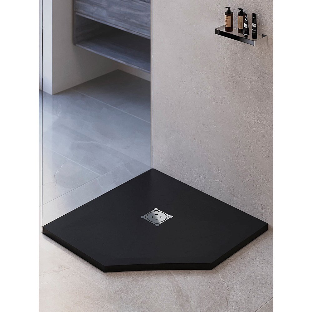 Душевой поддон RGW Stone Tray 16155099-02 90x90 графит купить в интернет-магазине Sanbest
