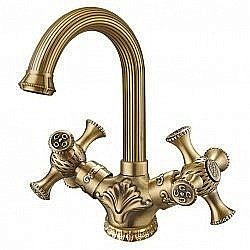 Смеситель для раковины Zorg Antic A 6008U-BR купить в интернет-магазине сантехники Sanbest