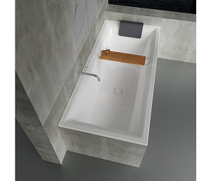 Ванна акриловая Riho Still Square Led 180x80 с подголовником купить в интернет-магазине Sanbest