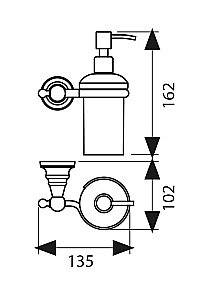 Диспенсер Kaiser KH-4210 бронза купить в интернет-магазине сантехники Sanbest