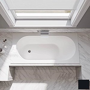 Ванна из искусственного камня Veconi Stampo STM17070B 170х70 черная купить в интернет-магазине Sanbest