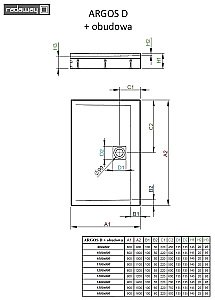 Душевой поддон Radaway Argos D 4ADN910-02 90х100 белый купить в интернет-магазине Sanbest