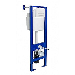 Инсталляция для унитаза Berges АТОМ Line 410 кнопка белая купить в интернет-магазине сантехники Sanbest