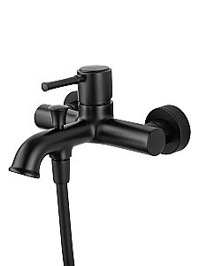 Смеситель для ванны с душем WONZON & WOGHAND TOR, Черный матовый (WW-88037073-MB) купить в интернет-магазине сантехники Sanbest