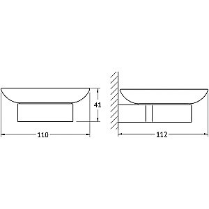 Мыльница Artwelle Schwarz 7722 черная матовая купить в интернет-магазине сантехники Sanbest