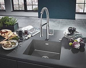 Кухонная мойка Grohe K700U 31654AT0 серый гранит купить в интернет-магазине сантехники Sanbest