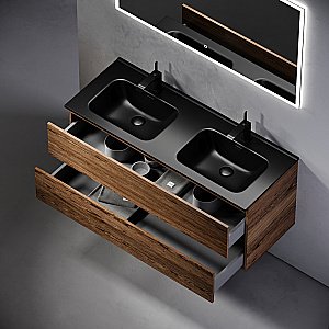 Тумба с раковиной Sancos Urban 120 UR120-2ECH дуб чарльстон для ванной в интернет-магазине Sanbest