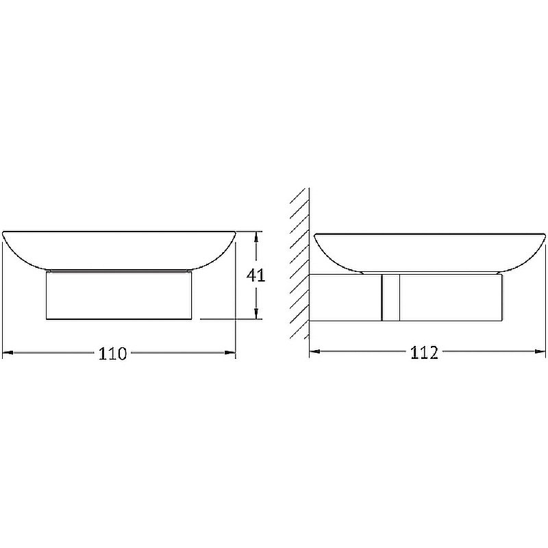 Мыльница Artwelle Schwarz 7722 черная матовая купить в интернет-магазине сантехники Sanbest