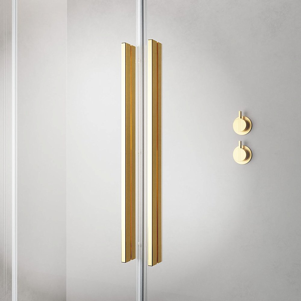 Шторка для ванны Radaway Furo SL Gold PND II 120 стекло прозрачное/профиль золото купить в интернет-магазине Sanbest