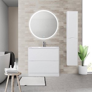 Тумба с раковиной BelBagno ACQUA 80 PIA Bianco Lucido для ванной в интернет-магазине Sanbest