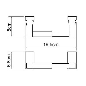 Держатель туалетной бумаги WasserKRAFT Leine К-5022 купить в интернет-магазине сантехники Sanbest