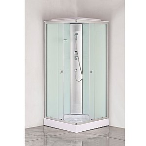 Душевая кабина Loranto CS-6491F 90х90 прозрачное стекло/профиль сатин купить в интернет-магазине Sanbest